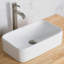 Ceramic Rectangular Vessel Bathroom Sink with Faucet-3955030