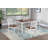5-Piece Ranch Style Dining Set With Oak Top Table & Ladder Back Chairs-1490712526