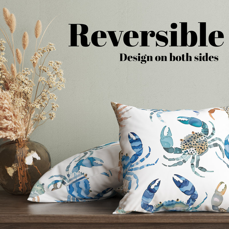Reversible Pillow Cover, 20"H x 20"W