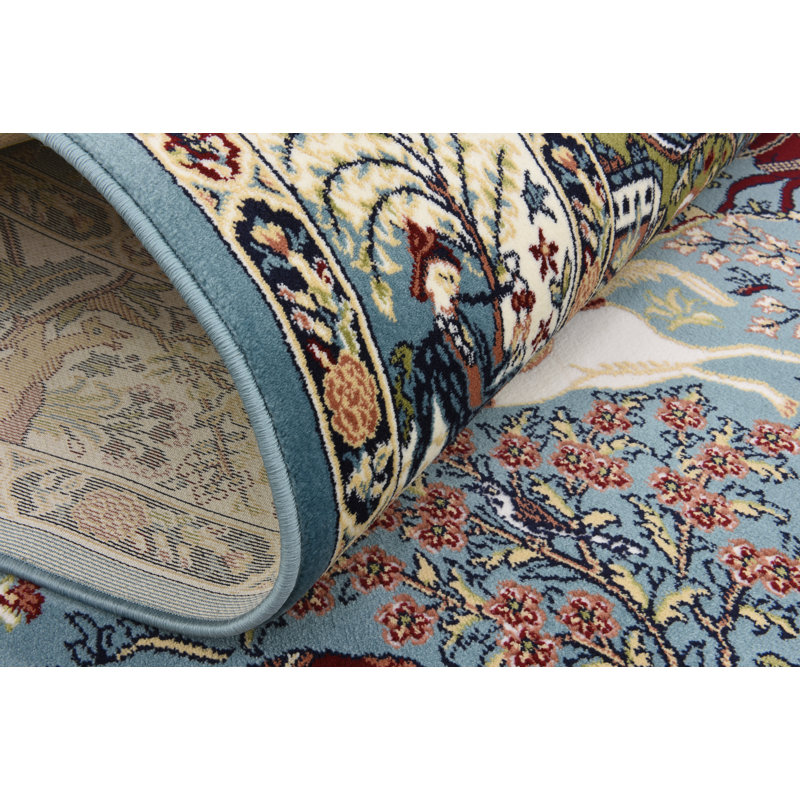 Tapis de style oriental multicolore Ledger, Rectangle 5 pi 3 po x 8 pi