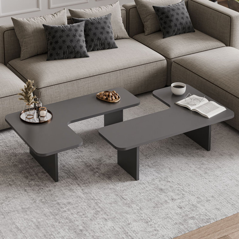Ensemble de tables basses Toro - noir, Noir