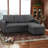 Reversible Sectional Sofa with Pull Out Bed and Storage For Limited Spaces-2057444550
