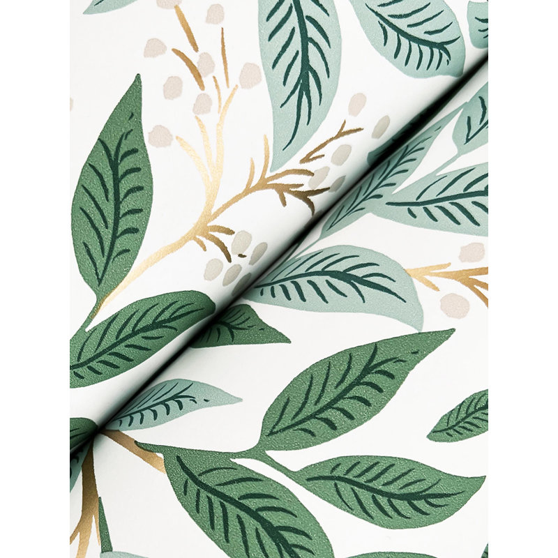 Papier peint Willowberry, Émeraude