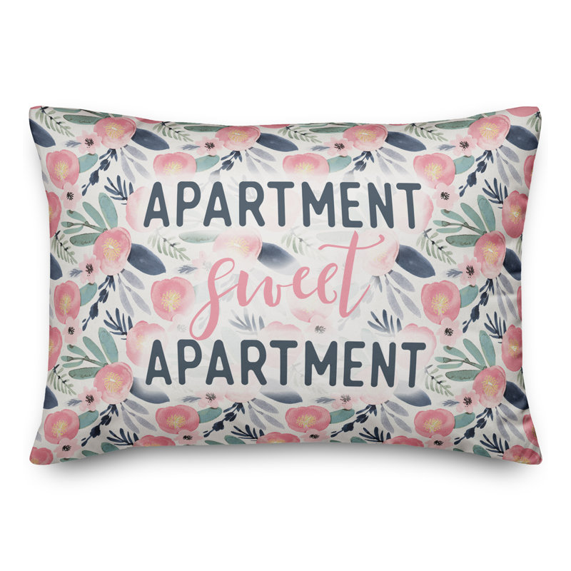 Floral Reversible Throw Pillow