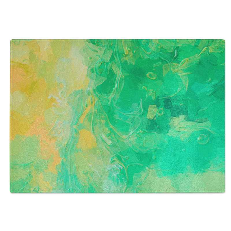 Glass Hold Me in Abstract Chopping Board, 39 cm W x 28.5 cm L