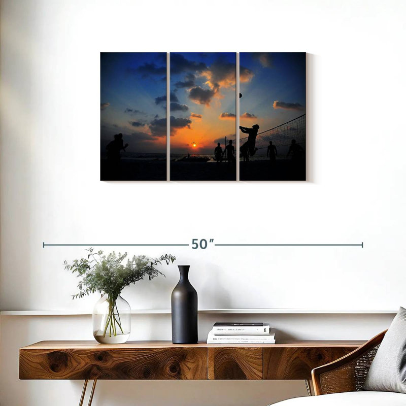 Silhouette de Gillard Beach Volleyball, H 20 po x l 33 po