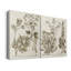 Revue botanique sépia III - Toile tendue avec châssis de qualité supérieure - Prêt à être accroché-61897982