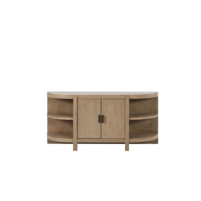 Curved 2-Door Console Table