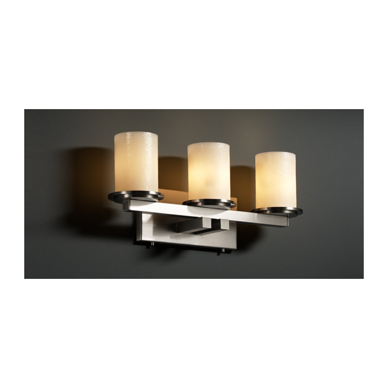 Burdette 3 - Light Bath Bar, Cream, Dark Bronze