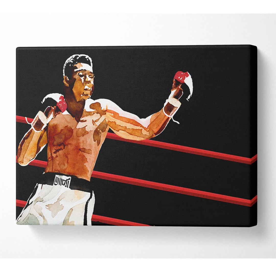 Muhammad Ali im Ring - Kunstdrucke auf Leinwand