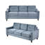 Canapé en velours à accoudoirs carrés 76,7 po Dhori-1564405709