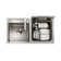 FOTILE Right Orientation 2-In-1 In Sink Dishwasher 18-in Top Control Built-In Dishwasher, 57.8-dBA Standard Sound Level