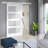 Abhishekh 81.75'' x 87.63'' Solid + Manufactured Wood Glass with Installation Hardware Kit Barn Door-54723905