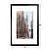 New York City Street View With Chrysler Building Photo Art Print Matted Framed Wall Art 20X26 Inch