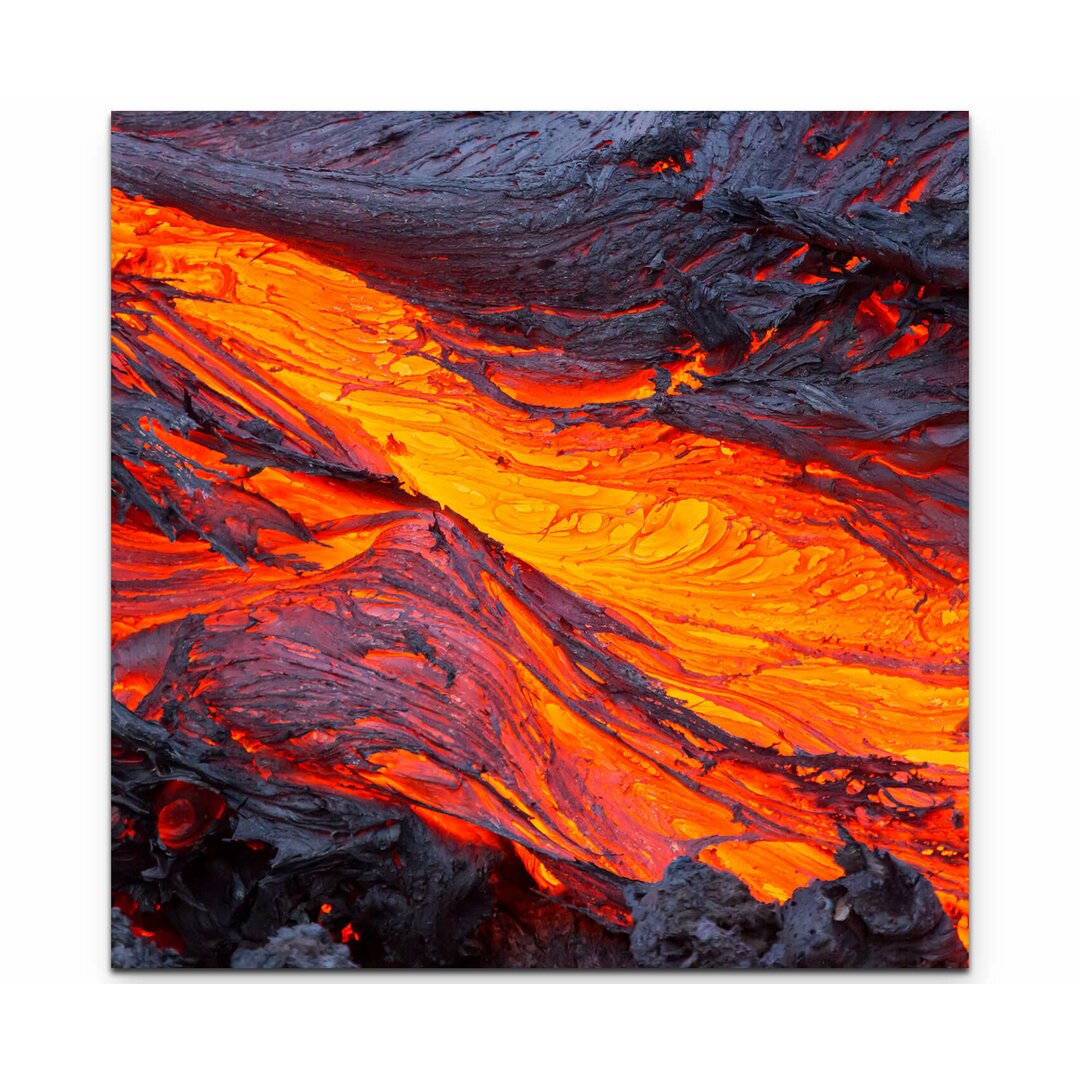 Leinwandbild Glühende Lava