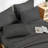 Andency California King Comforter Set Dark Grey - 7 Pieces Bed in a Bag Cal King Bedding Comforter Sets, Tufted Lightweight Fluffy Bed Set with Comforter, Sheets, Pillowcases & Shams-124621816-124621823