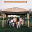 12 pi. L 10 pi. D Pavillon de jardin en acier