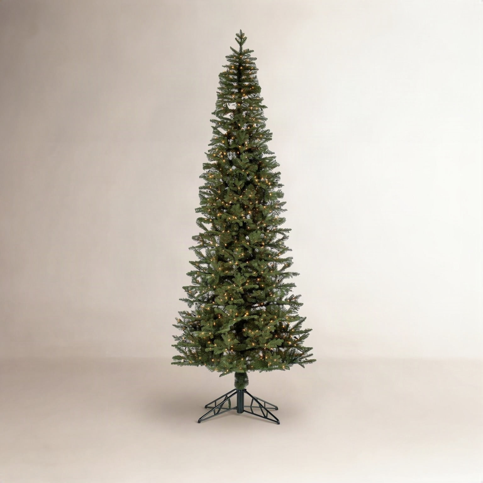 Lighted Artificial Pine Christmas Tree, 12' H