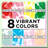 Summer Splash Tie-Dye Kit with 8 Colors