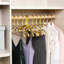 40-Packpremium Matte Gold Aluminum Hangers – Ultra-Sleek, Durable, And Lightweight For All Your Garments-712808679