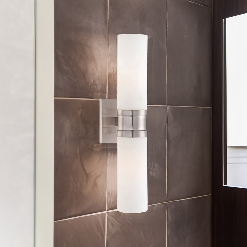 Dement Steel Armed Sconce, Brushed Nickel