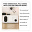 Commode de style crème minimaliste de style contemporain 74,8 po avec coiffeuse et miroir de coiffeuse