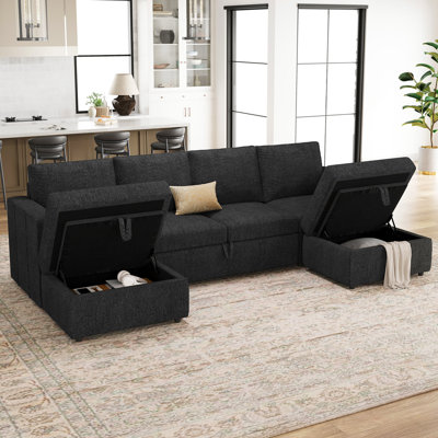 Canapé modulaire convertible en U avec canapé-lit Rafael