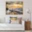 Paysage enneigé à travers la neige II - peinture sur toile-67444071-67444080
