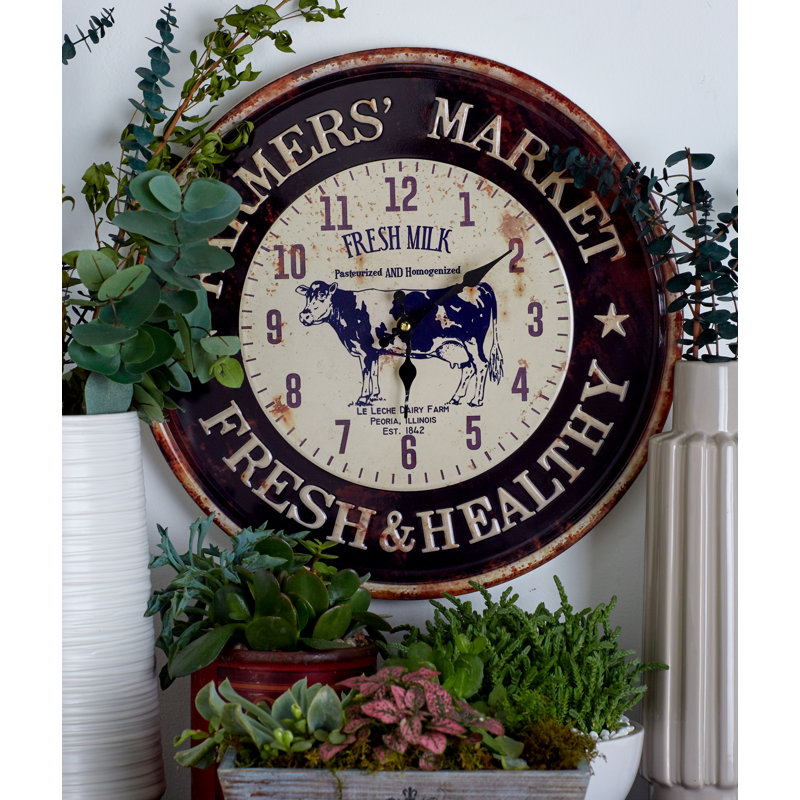 Hagy Metal Wall Clock