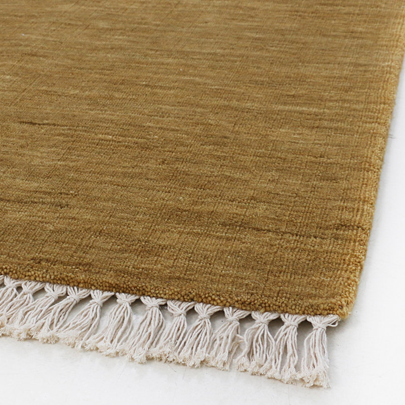 Solidago Area Rug in Brown/White, Rectangle 9' x 12'
