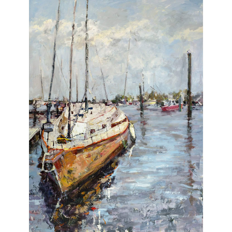 Let Go and Sail - Artist Enhanced Canvas Print, 24" H x 20" W x 1" D, Unframed
