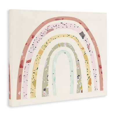 Motif abstrait pour enfants, arc-en-ciel sur art