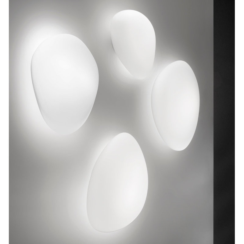 Neochic Ceiling/Wall Lamp G White Matt Glossy White L32gg Ul, 21" H x 20" W x 20" D