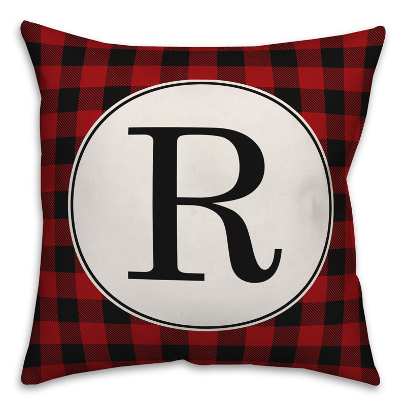 Plaid Throw Pillow, R