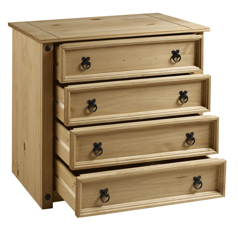 Bridewell 80cm W 4 - Drawer Chest of Drawers, Antique Wax