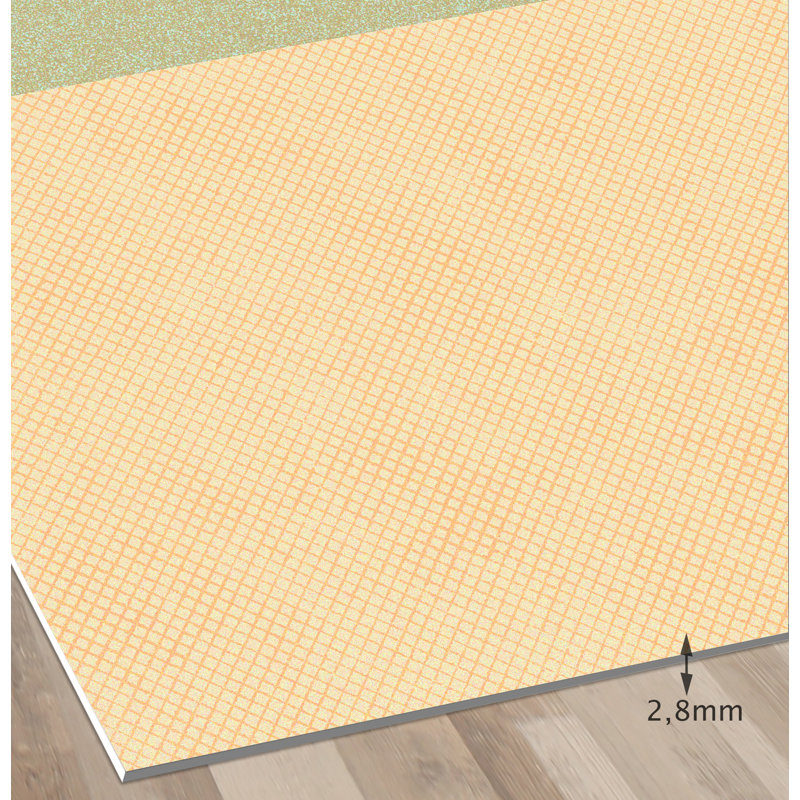 Burtt Vinyl Machine Printed Area Rug, Rectangle 3'3.4" x 4'11.1"