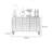 Light luxury silver foil process sideboard. 58.66 " W Sideboard