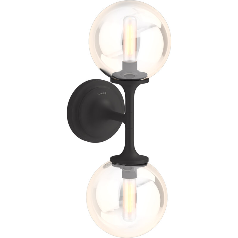 Bellera 2-Light Wallchiere, Matte Black