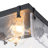 2-light Transparent Wavy Glass Flush Mount