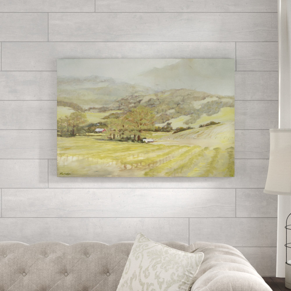 " Spring Vineyard " by Silvia Rutledge Painting Print Gracie Oaks