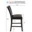 Tabouret de bar moderne en similicuir noir LUMera-530384752-530384755