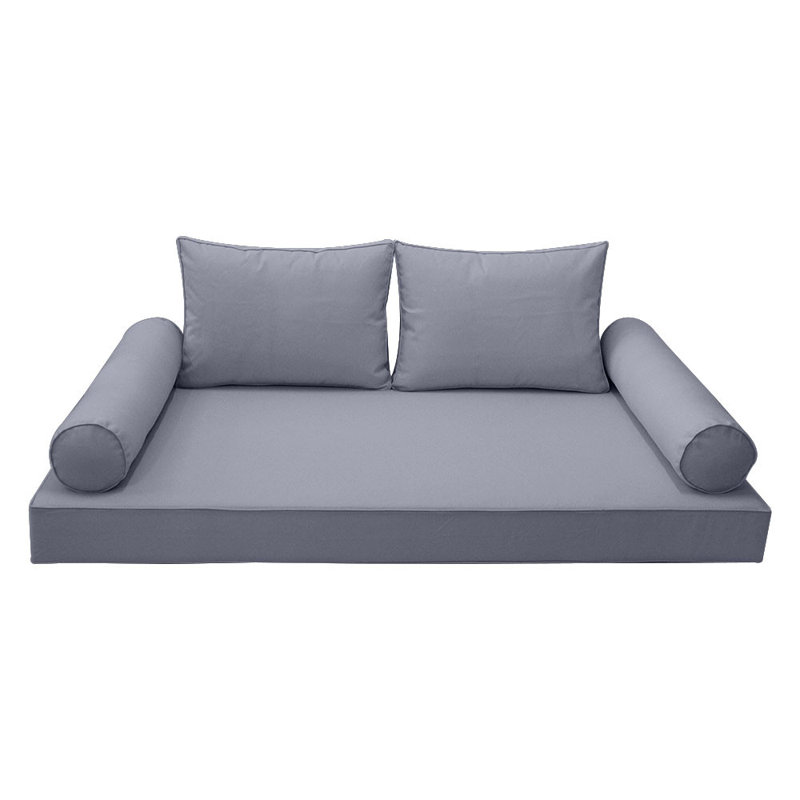 Outdoor Daybed Seat / Back Cushion, Light Gray