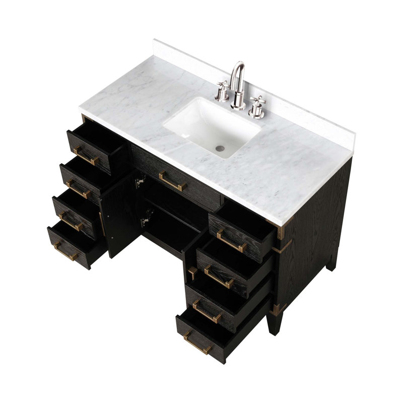 Ensemble de meuble-lavabo simple avec robinet