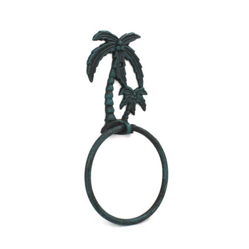 Anneau à serviettes palmier tree, Bleu Seaworn
