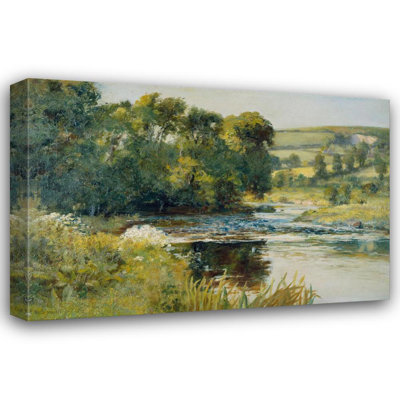 "Streamside" by  Edward Mitchell Bannister - Gallery Wrap Canvas Wall Art