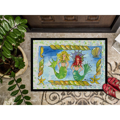 Tapis de porte d’intérieur anti-dérapant sirène