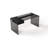 Modern Black Glass Writing Desk With Hidden Drawer Sleek Tempered Glass Study Table For Home Office Or Bedroom