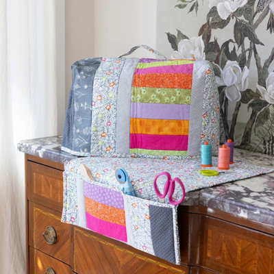 June Tailor Inc QAYG Sewing MachineCoveCaddy Pattern, Multi