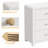 Modern 3 Drawers Nightstand With Rounded Table Corners-1957511905