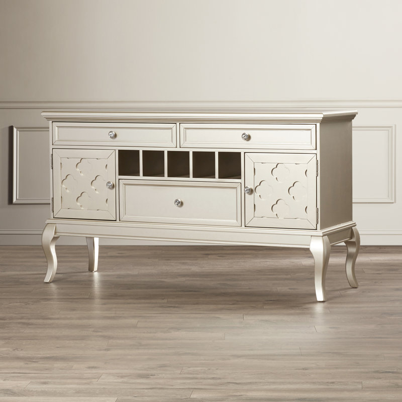 Didcot 60" Wide 3 Drawer Sideboard, Champagne